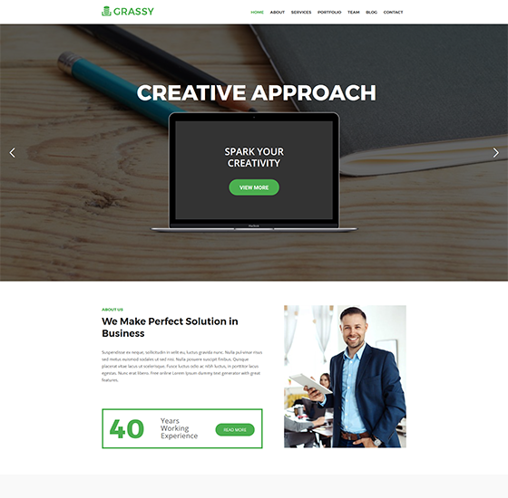 grassy home4 | Grassy - Business WordPress Theme
