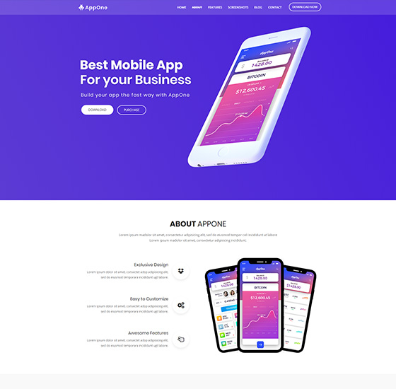 home1 | AppOne - App Landing WordPress Theme