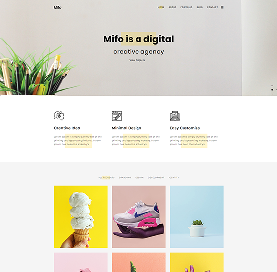 home11 1 | Mifo - Creative Minimal Portfolio WordPress Theme