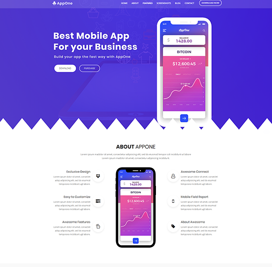 home12 | AppOne - App Landing WordPress Theme