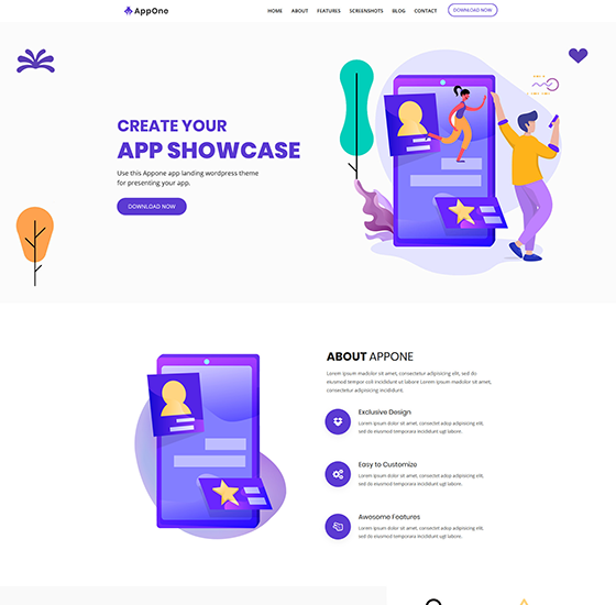 home14 | AppOne - App Landing WordPress Theme