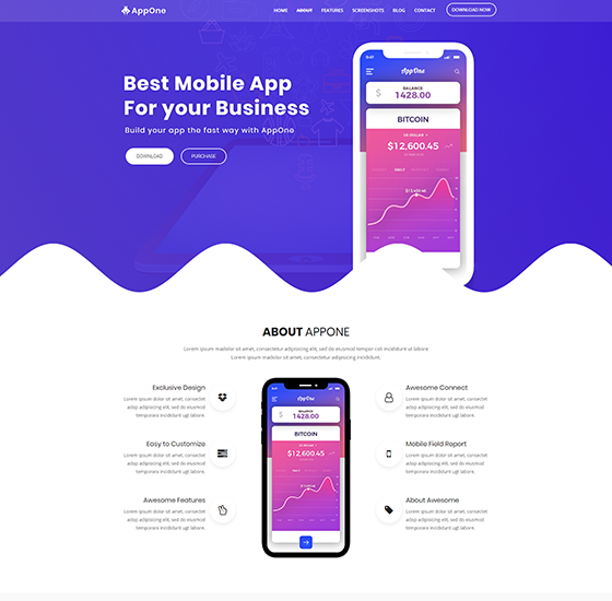home2 | AppOne - App Landing WordPress Theme