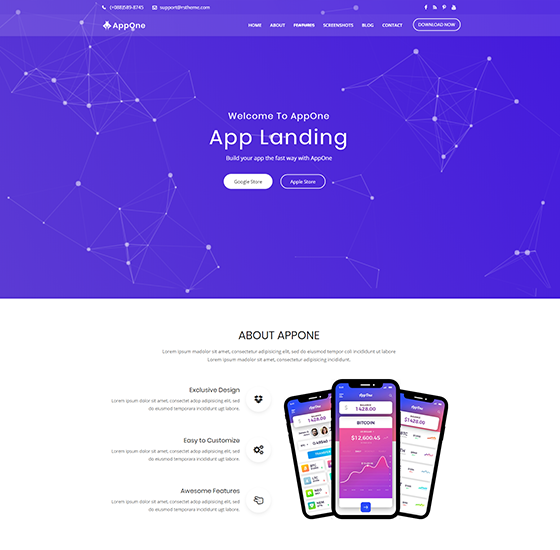 home4 | AppOne - App Landing WordPress Theme