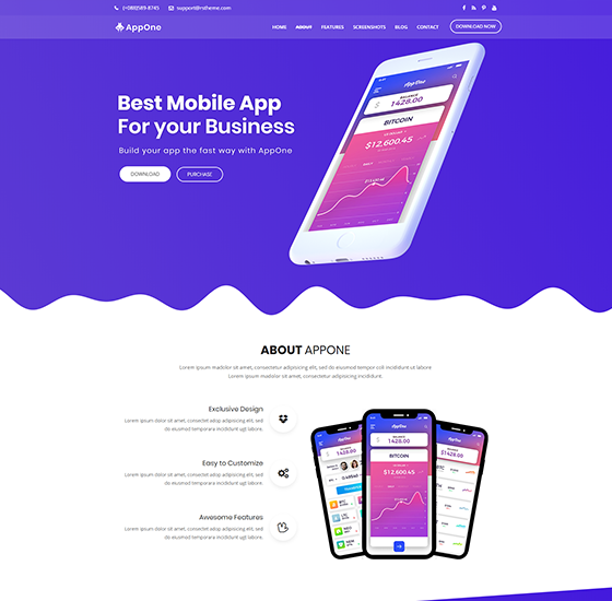 home6 1 | AppOne - App Landing WordPress Theme