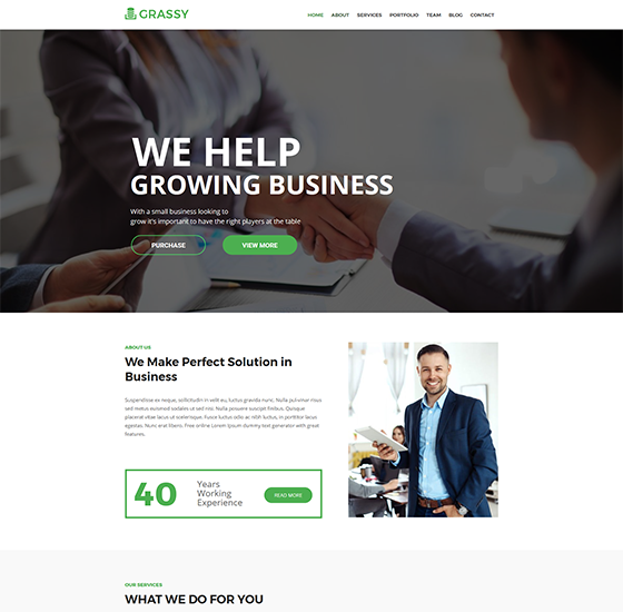 home6 | Grassy - Business WordPress Theme