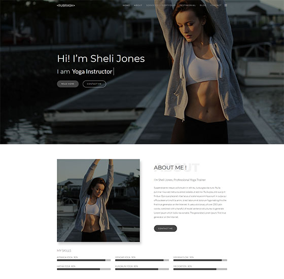 home7 | Rubrash - Personal Portfolio WordPress Theme