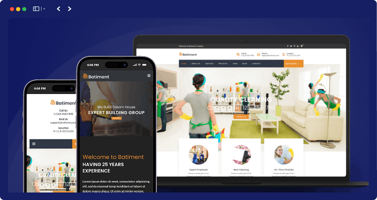 responsive layout batiment | Batiment-Building & Construction WordPress Theme