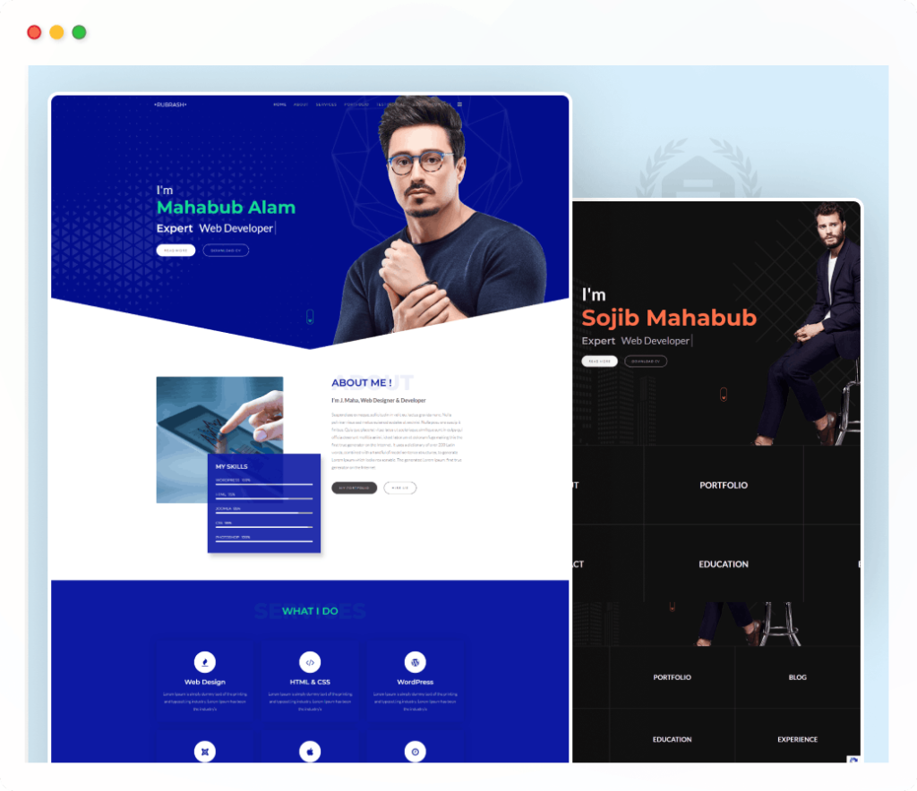 rubrash product thumb | Rubrash - Personal Portfolio WordPress Theme