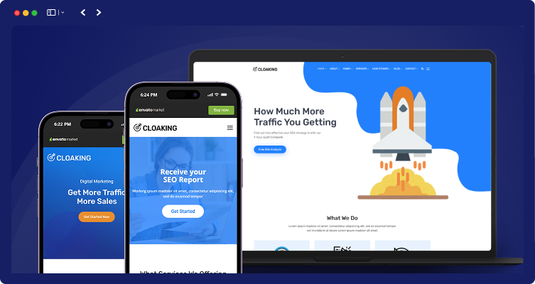 Cloaking - SEO & Digital Marketing Agency WordPress Theme 18 clocking responsive 1 | Cloaking - SEO & Digital Marketing Agency WordPress Theme