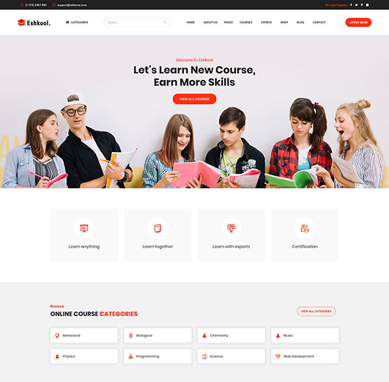 home131 | Eshkool - Education WordPress Theme