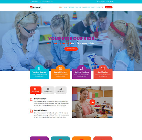 home141 | Eshkool - Education WordPress Theme