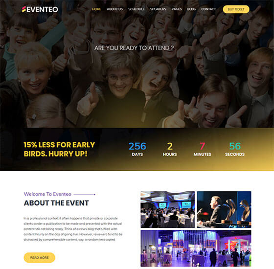 home21 | Eventeo - Event & Conference WordPress Theme