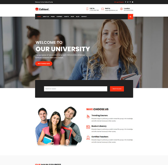 home25 | Eshkool - Education WordPress Theme
