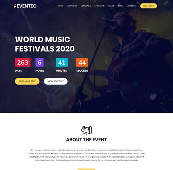 home41 | Eventeo - Event & Conference WordPress Theme