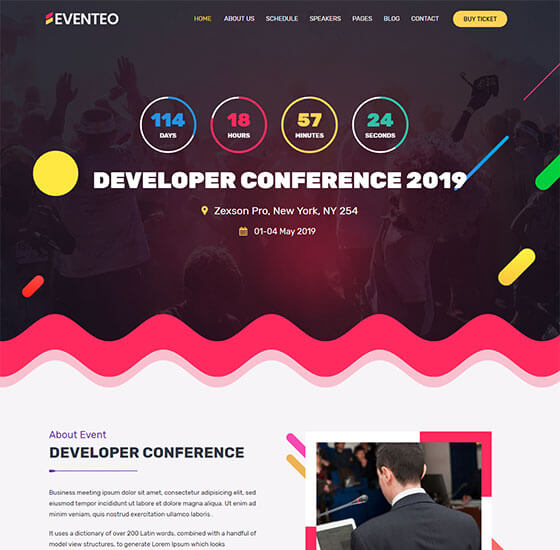 home71 | Eventeo - Event & Conference WordPress Theme