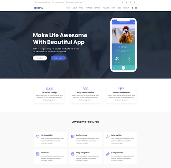 home91 | Hepta - Multipurpose Business WordPress Theme