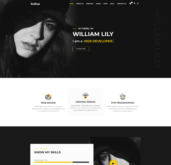 kullu home1 | Kulluu - Creative Agency WordPress Theme