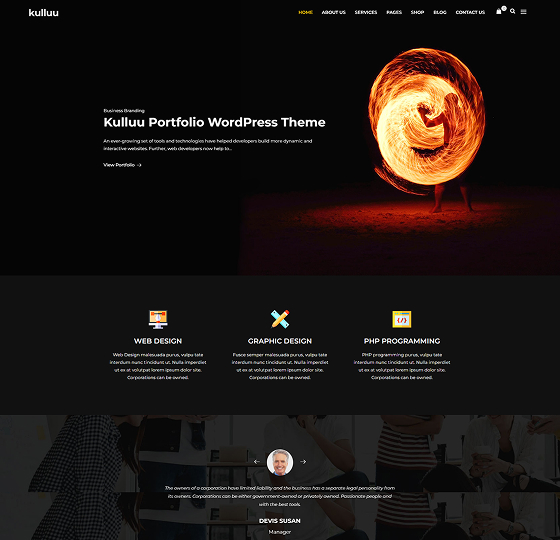 kullu home3 | Kulluu - Creative Agency WordPress Theme