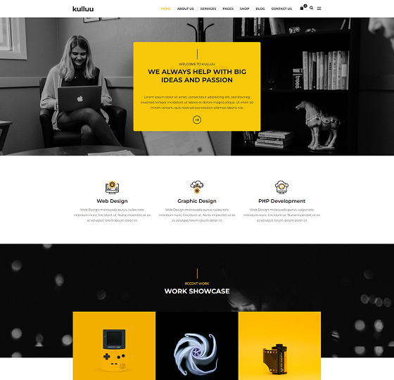 kullu home5 | Kulluu - Creative Agency WordPress Theme