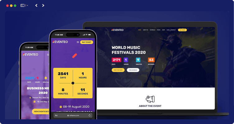 Eventeo - Event & Conference WordPress Theme 30 responsive layout eventeo | Eventeo - Event & Conference WordPress Theme