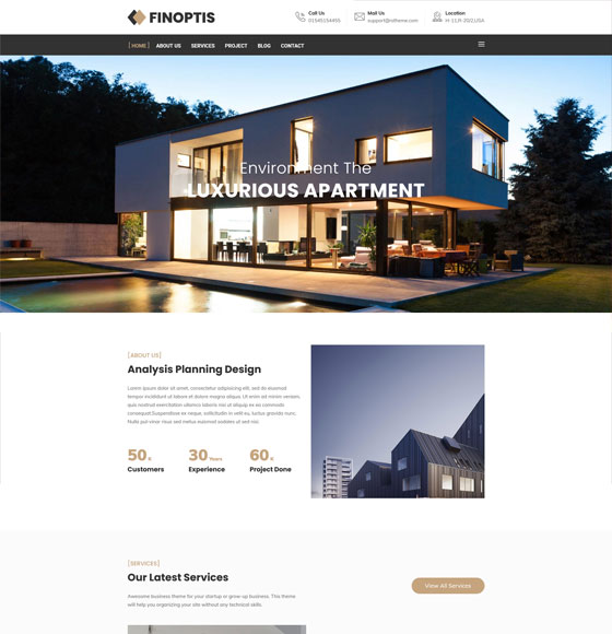 home101 | Finoptis - Multipurpose Business WordPress Theme
