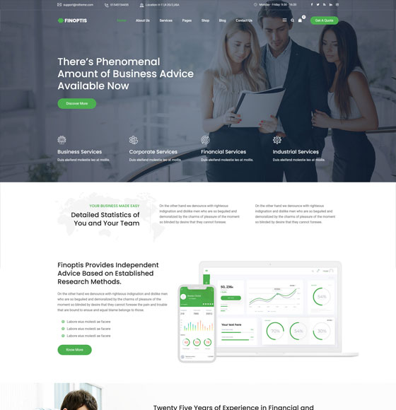 home131 | Finoptis - Multipurpose Business WordPress Theme