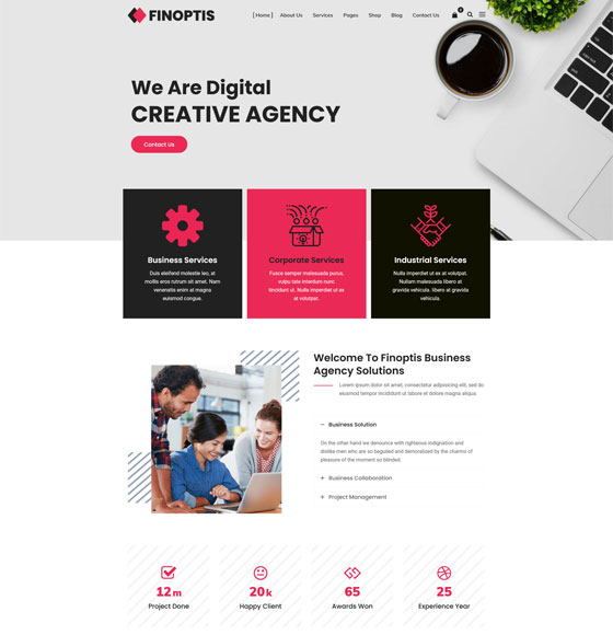 home33 | Finoptis - Multipurpose Business WordPress Theme
