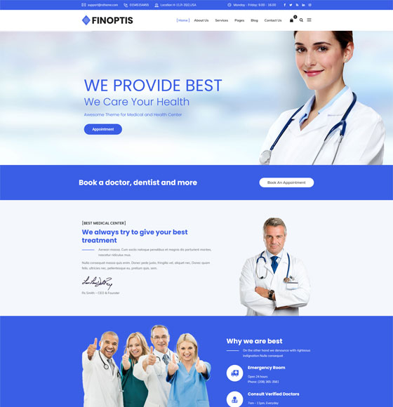 home51 | Finoptis - Multipurpose Business WordPress Theme