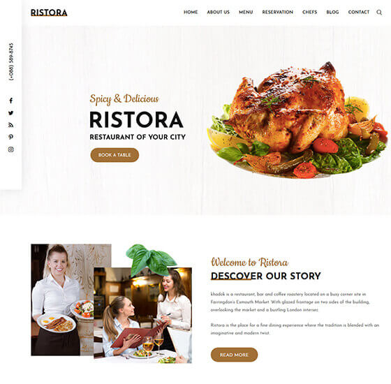 home onepage1 | Ristora - Restaurant & Food WordPress Theme