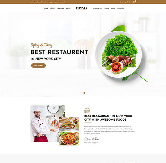 home onepage2 | Ristora - Restaurant & Food WordPress Theme