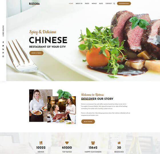 ristora home1 | Ristora - Restaurant & Food WordPress Theme