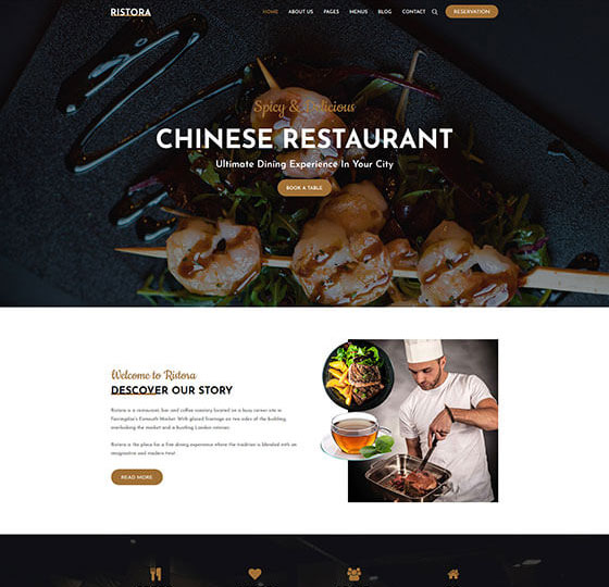 ristora home2 | Ristora - Restaurant & Food WordPress Theme