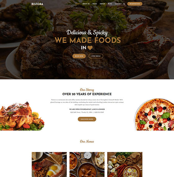 ristora home4 | Ristora - Restaurant & Food WordPress Theme