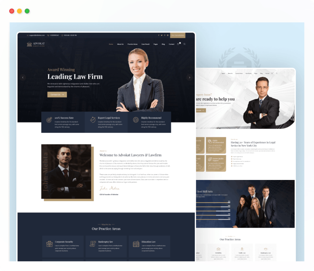 advokat product thumb | Advokat - Lawyer & Lawfirm WordPress Theme