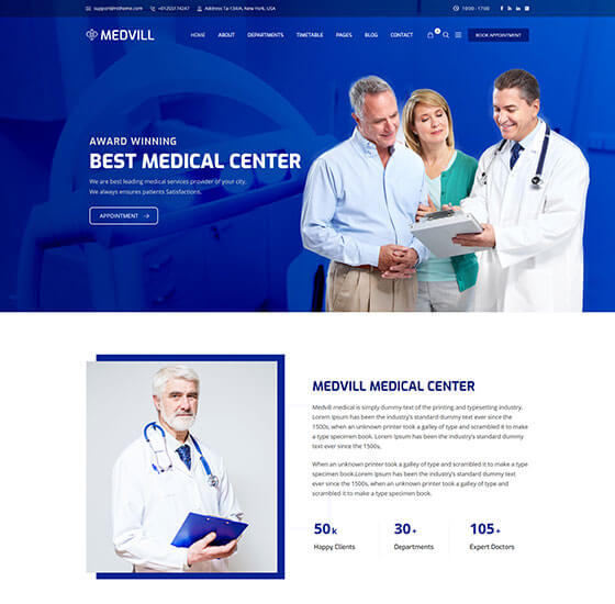 home11 | Medvill - Health & Medical WordPress Theme