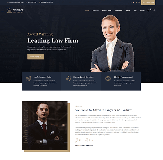 home11 | Advokat - Lawyer & Lawfirm WordPress Theme
