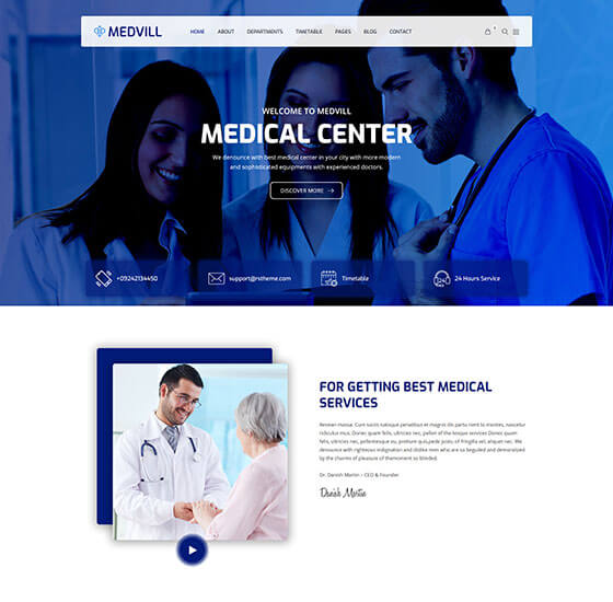 home21 | Medvill - Health & Medical WordPress Theme