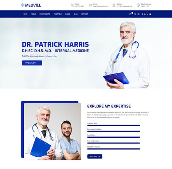 home31 | Medvill - Health & Medical WordPress Theme