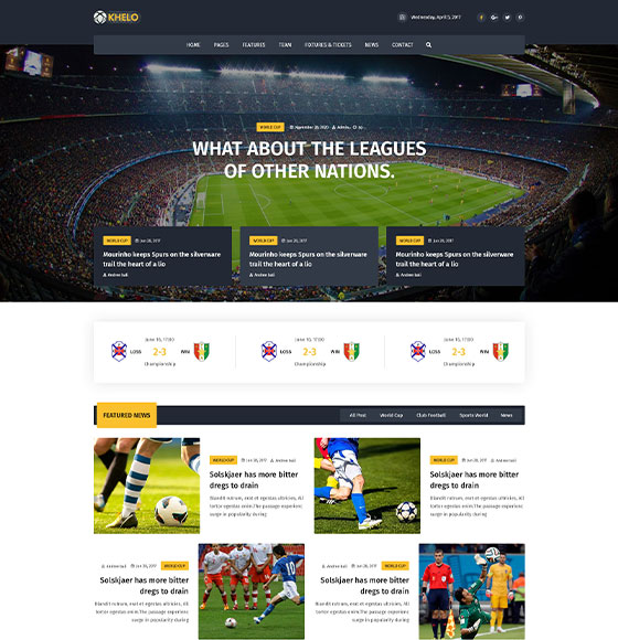 home5 | Khelo - Soccer & Football Club WordPress Theme