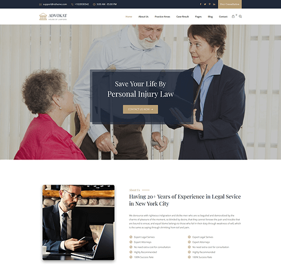 home51 | Advokat - Lawyer & Lawfirm WordPress Theme