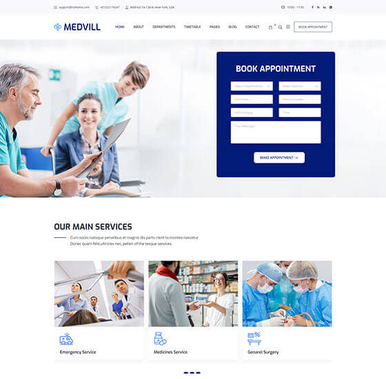 home61 | Medvill - Health & Medical WordPress Theme
