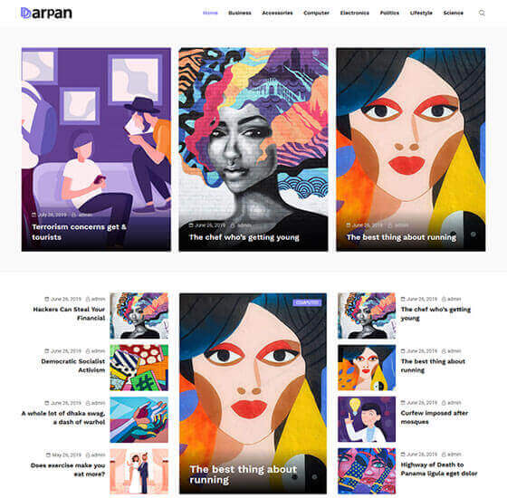 darpan illustration | Darpan - News Magazine WordPress Theme