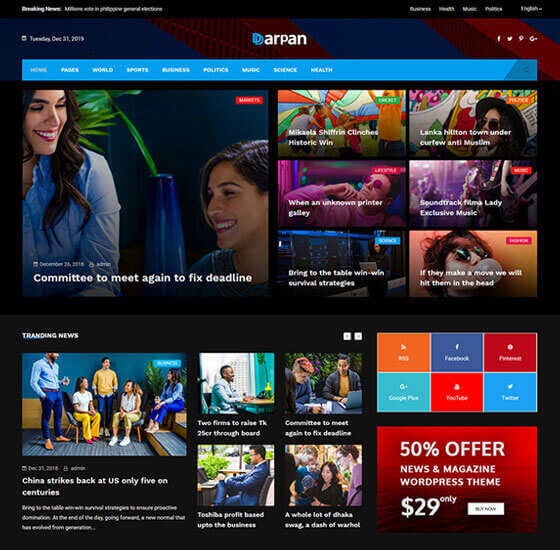 darpan jpgdark | Darpan - News Magazine WordPress Theme
