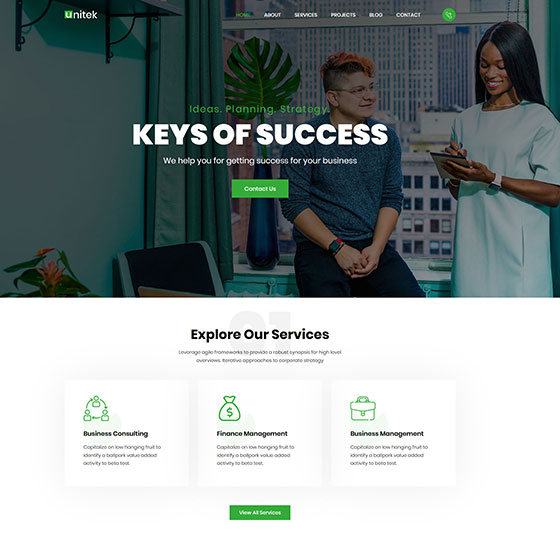 home11 | Unitek - Business WordPress Theme