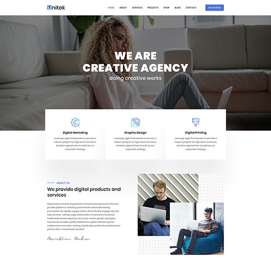 home123 | Unitek - Business WordPress Theme