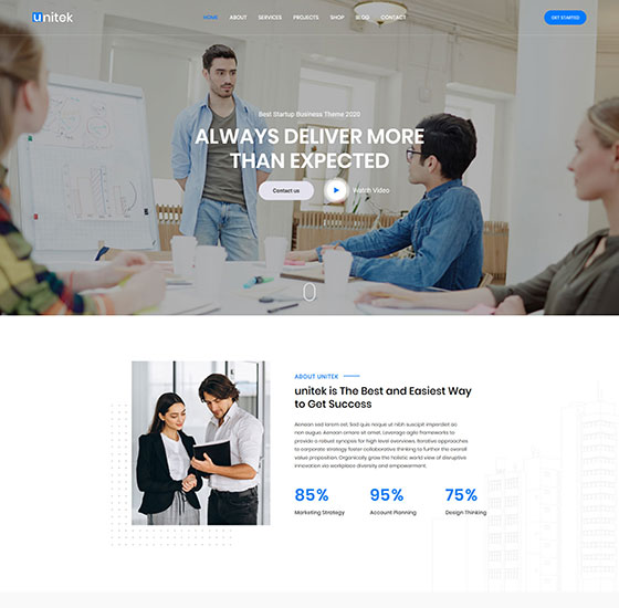 home133 | Unitek - Business WordPress Theme