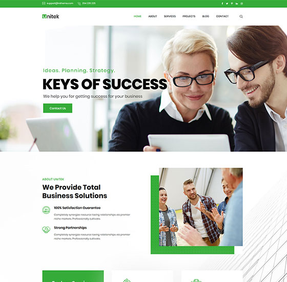 home21 | Unitek - Business WordPress Theme