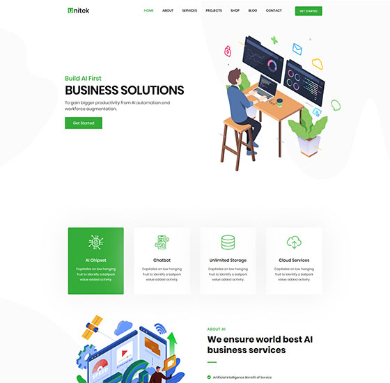 home71 | Unitek - Business WordPress Theme