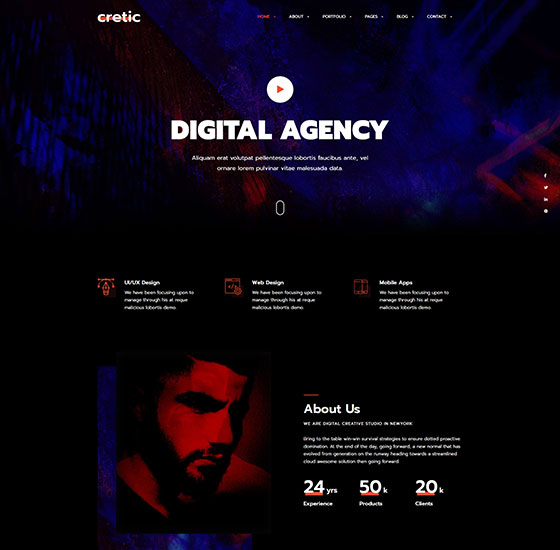 cretic home13 | Cretic - Creative Agency WordPress Theme