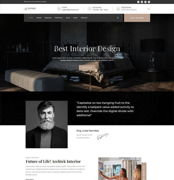 archtek home3 | Archtek - Architecture Interior WordPress Theme